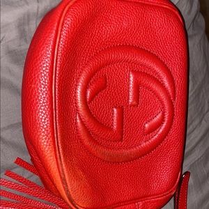Red Gucci bag